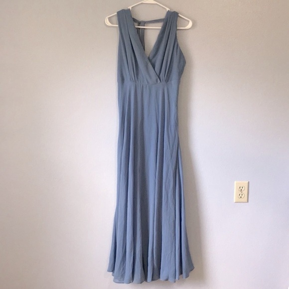 Lulus Dresses & Skirts - Lulus • All About Love slate blue bridesmaid dress Large